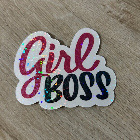 3 for $12 Girl Boss sparkle sticker - Picture 1 of 1